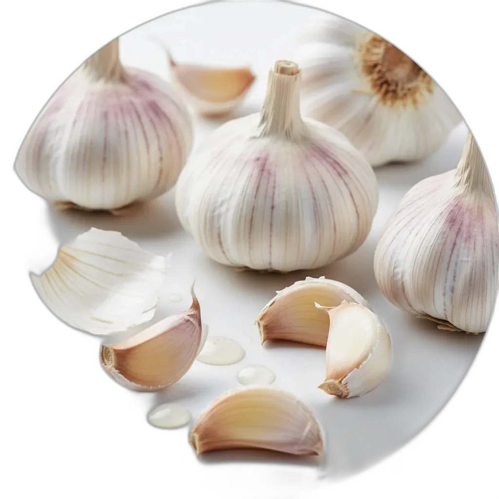 Knoblauch — bekannt für seine aromatischen Eigenschaften.